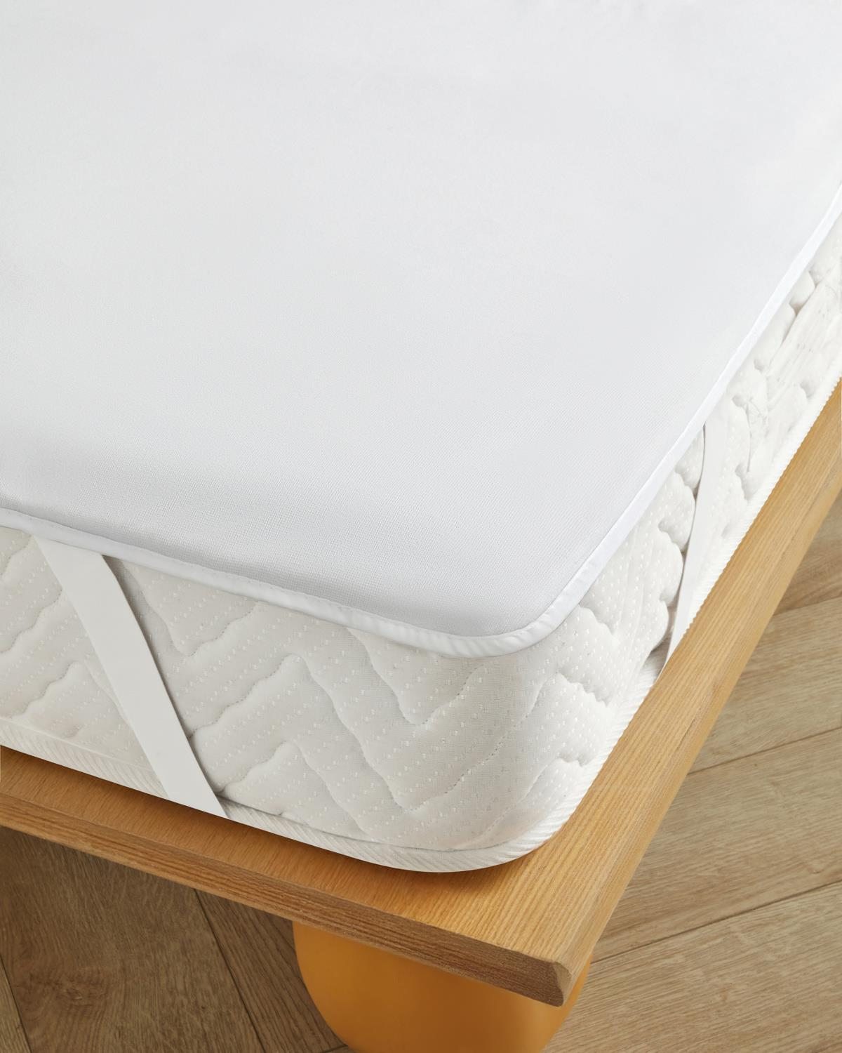 Fresh Touch Sıvı Geçirmez Tek Kişilik Yatak Koruyucu Alez Beyaz