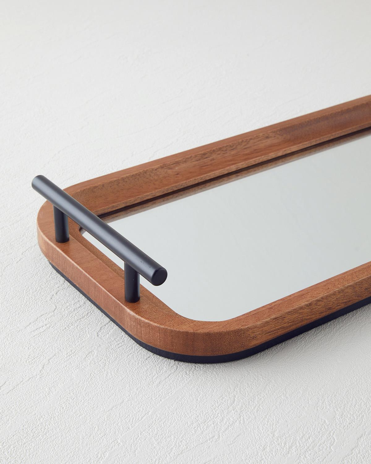 Frida Dekoratif Tepsi 19x36 cm Kahve