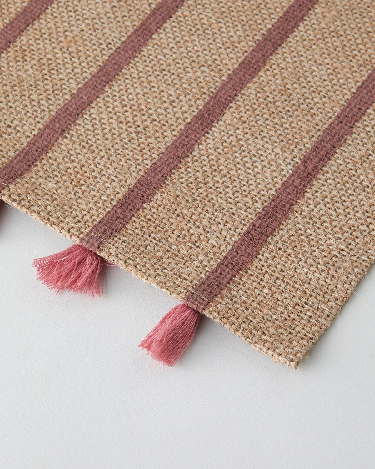 Fringe Jüt 2'li Amerikan Servis 30x45 cm Pembe