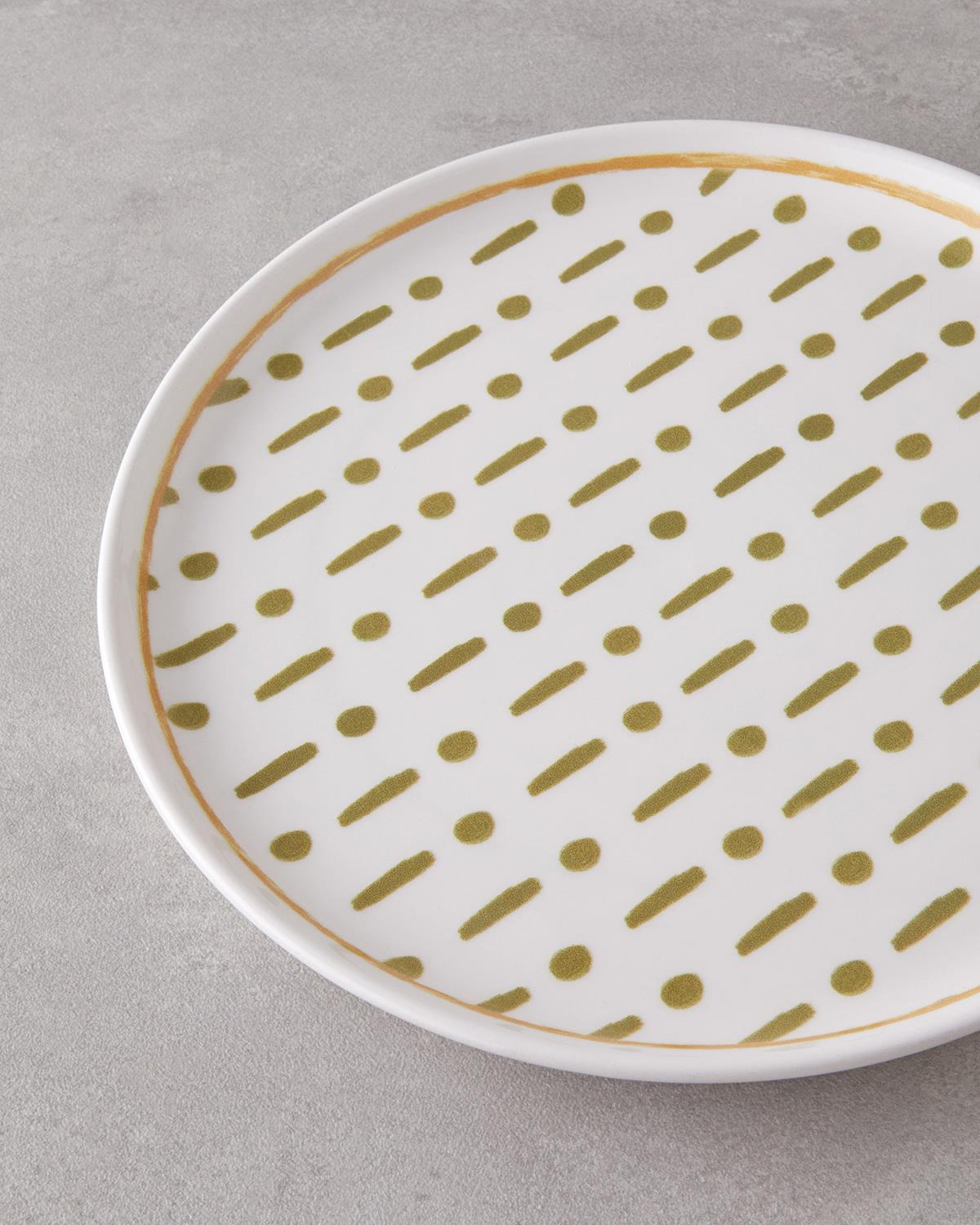 Fusion Seramik Servis Tabağı 26 cm Yeşil