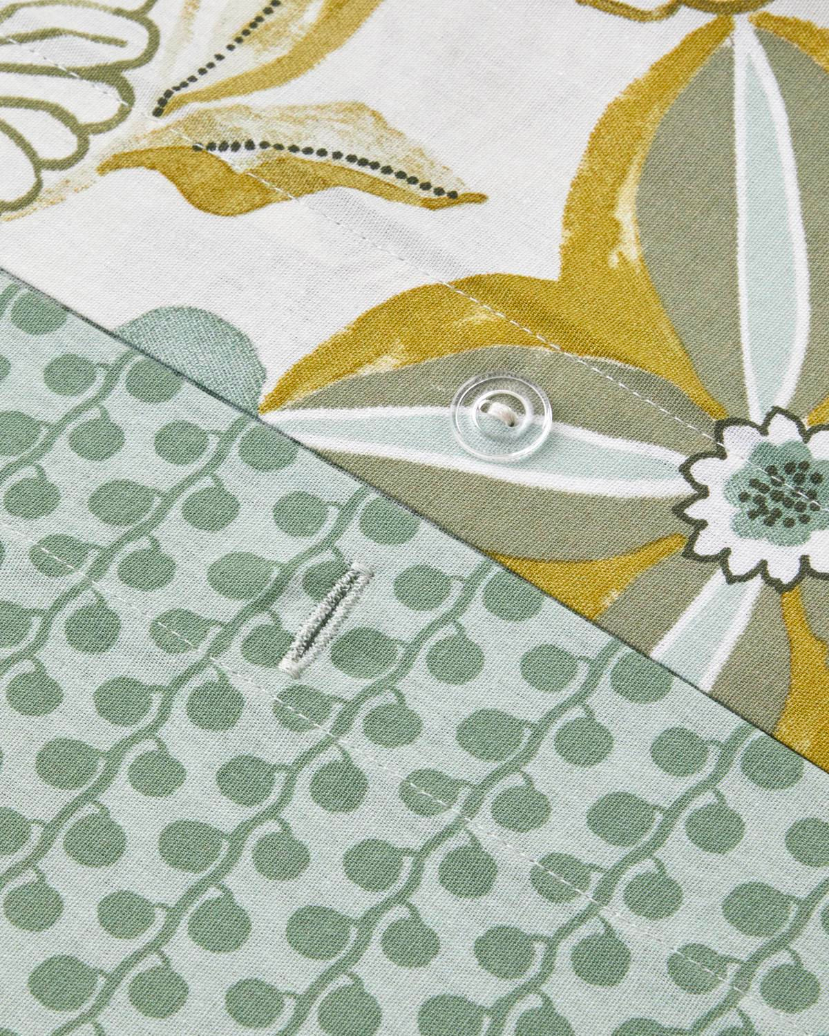 Garden Glory Pamuk Çift Kişilik Nevresim Takımı 200x220 cm Yeşil