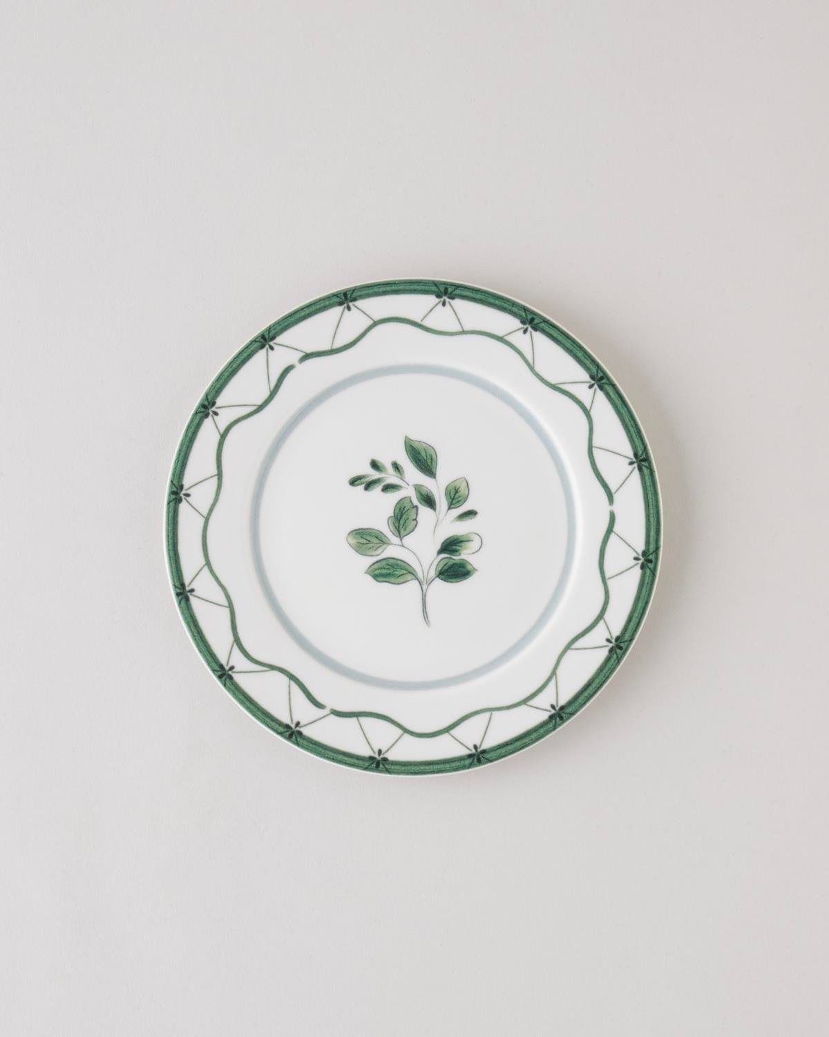 Gardenia Porselen Pasta Tabağı 19 cm Yeşil