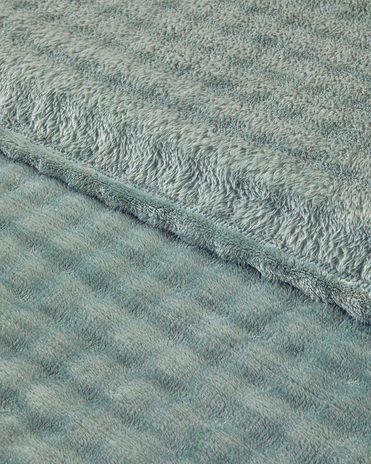 Glance Bubble Supersoft Çift Kişilik Battaniye 200x220 cm Adaçayı Yeşili