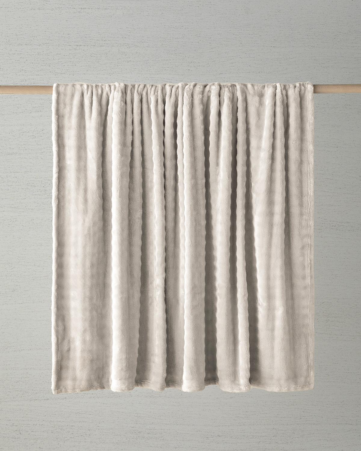 Glance Bubble Supersoft Çift Kişilik Battaniye 200x220 cm Krem