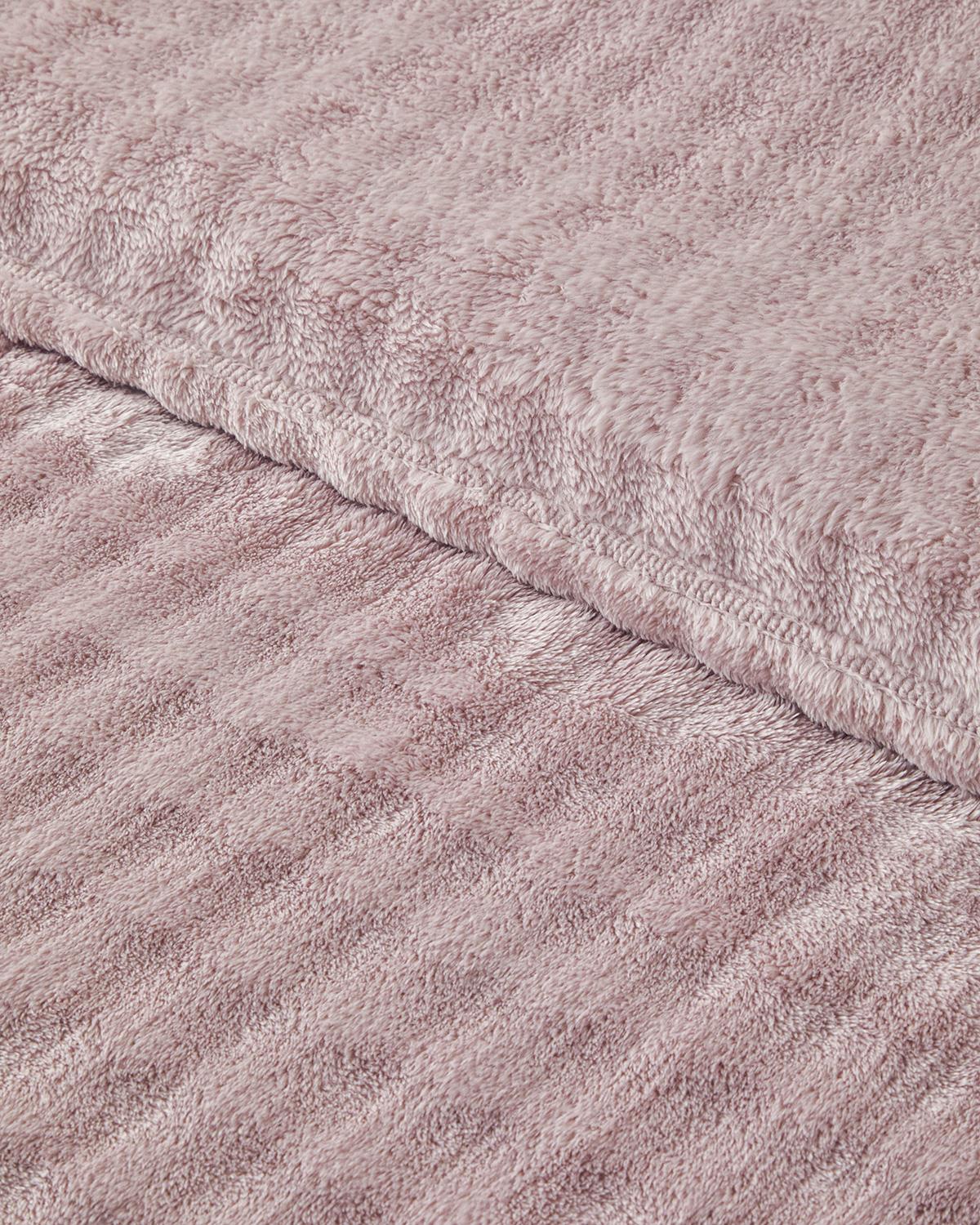 Glance Bubble Supersoft Çift Kişilik Battaniye 200x220 cm Gül Kurusu