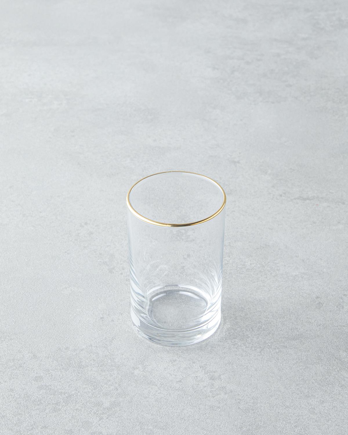 Glint Cam 6'lı Kahve Yanı Bardak 125 ml Gold