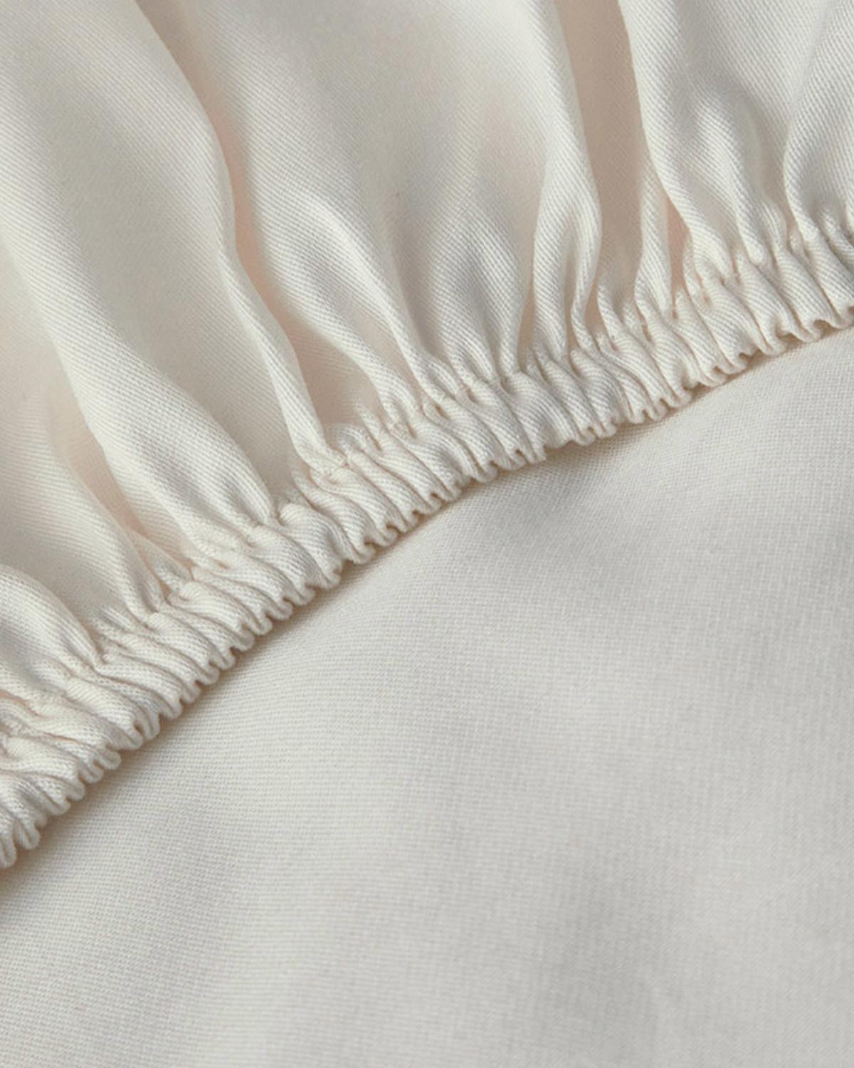 Glorious İpek Çift Kişilik Nevresim Takımı Beyaz