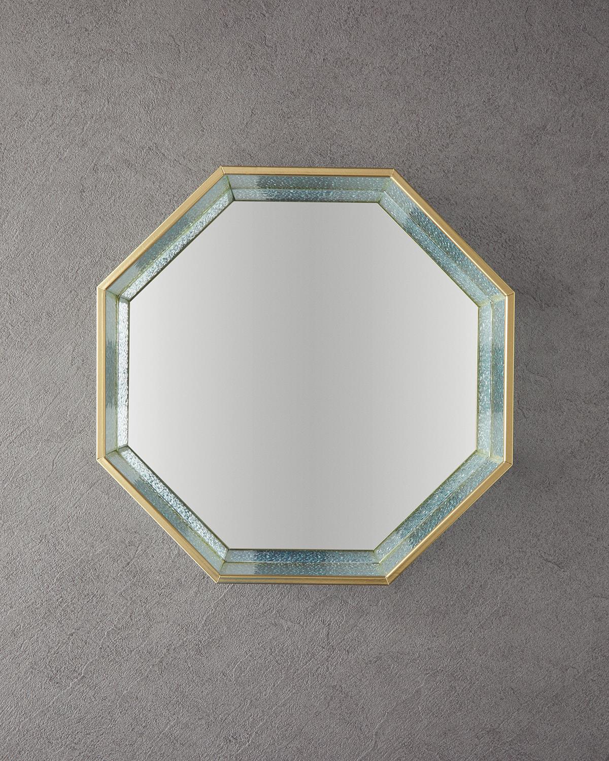 Glossy Cam Dekoratif Tepsi Gold