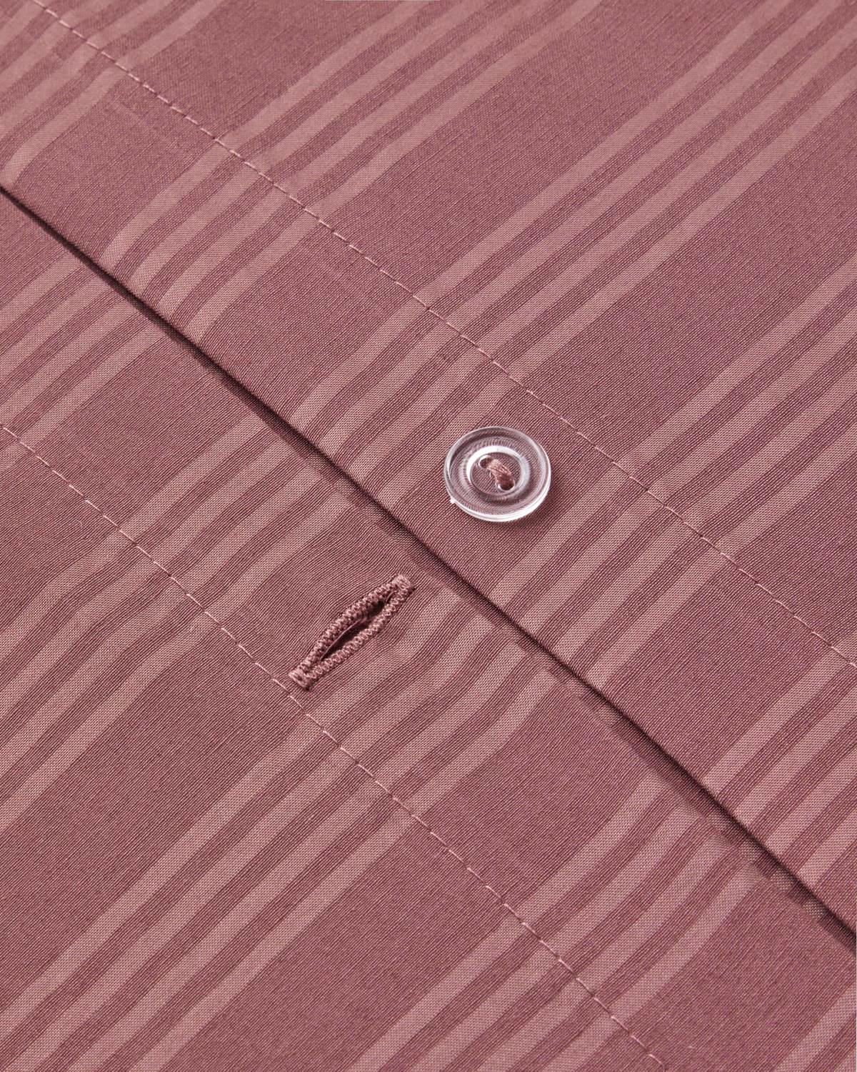 Glossy Kolay Ütülenir Perkal Tek Kişilik Nevresim Takımı 160x220 cm Sisli Mürdüm