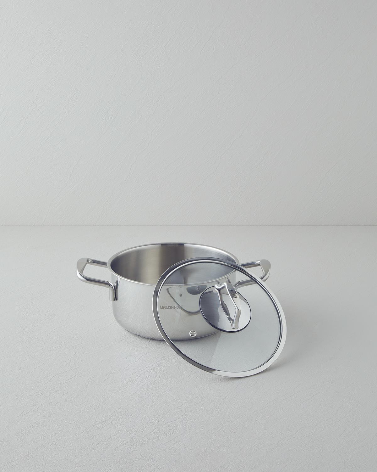 Glow Çelik Derin Tencere 16x10 cm Silver