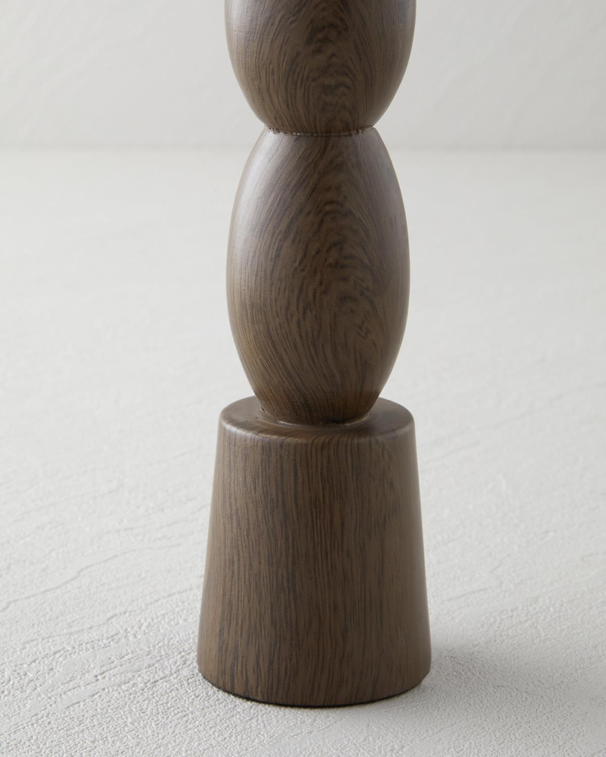 Grace Şamdan 20,5 cm Koyu Kahverengi