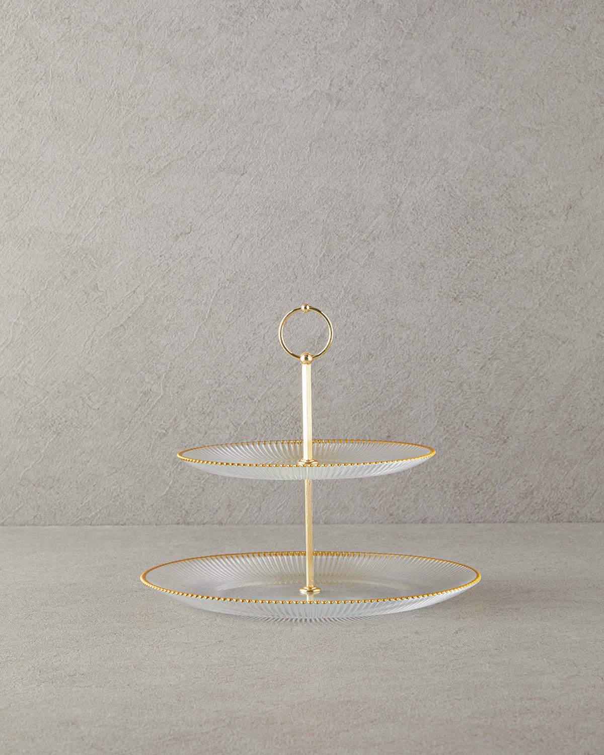 Graceful Shapes Cam Katlı Servis Gold