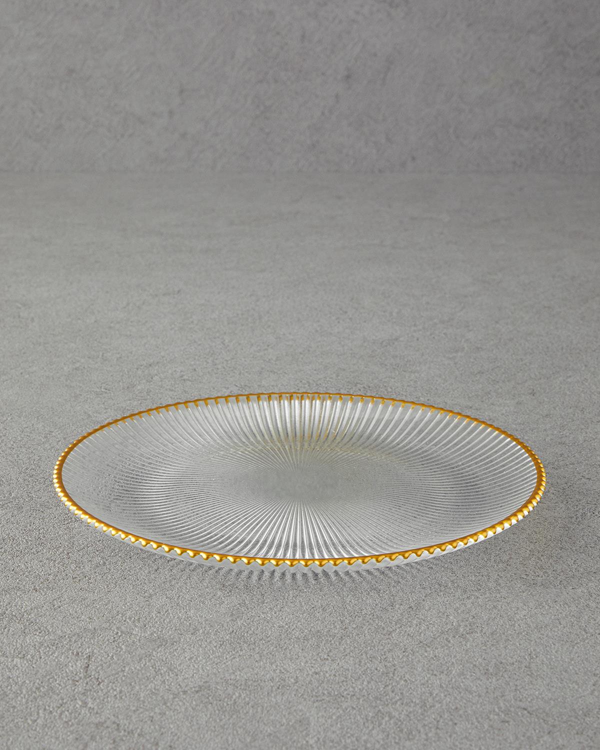 Graceful Shapes Cam Pasta Tabağı Gold