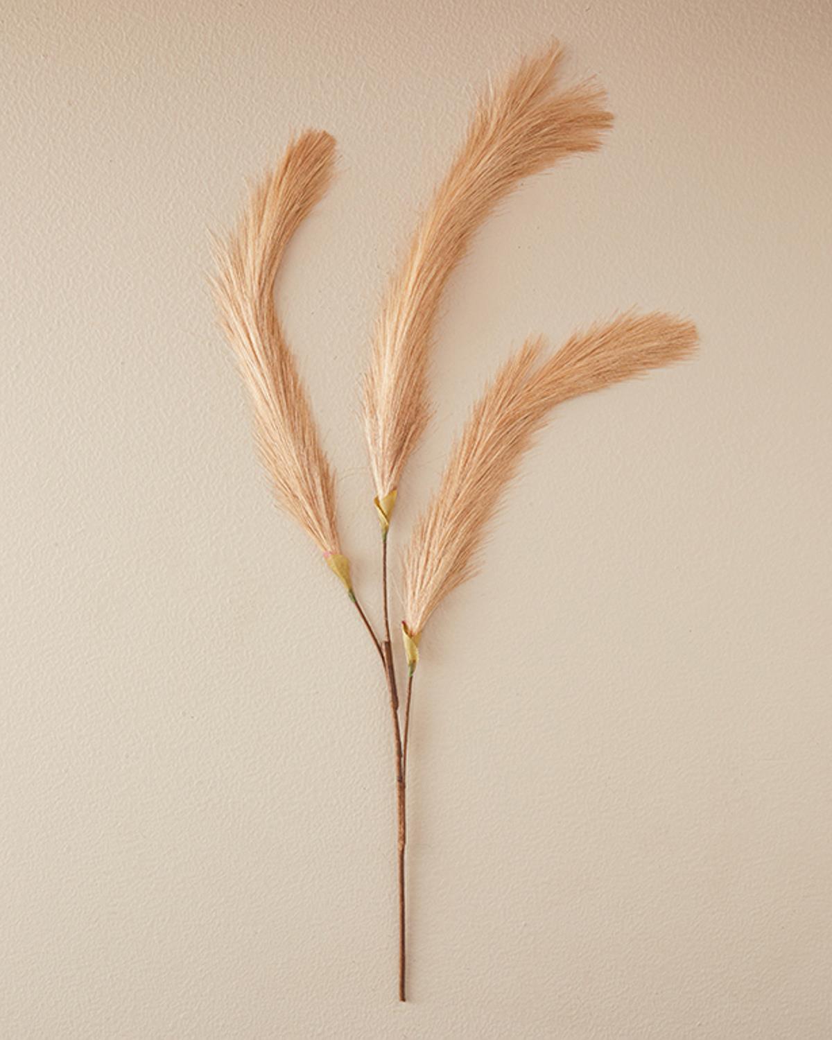 Grassy Tek Dal Yapay Çiçek Krem