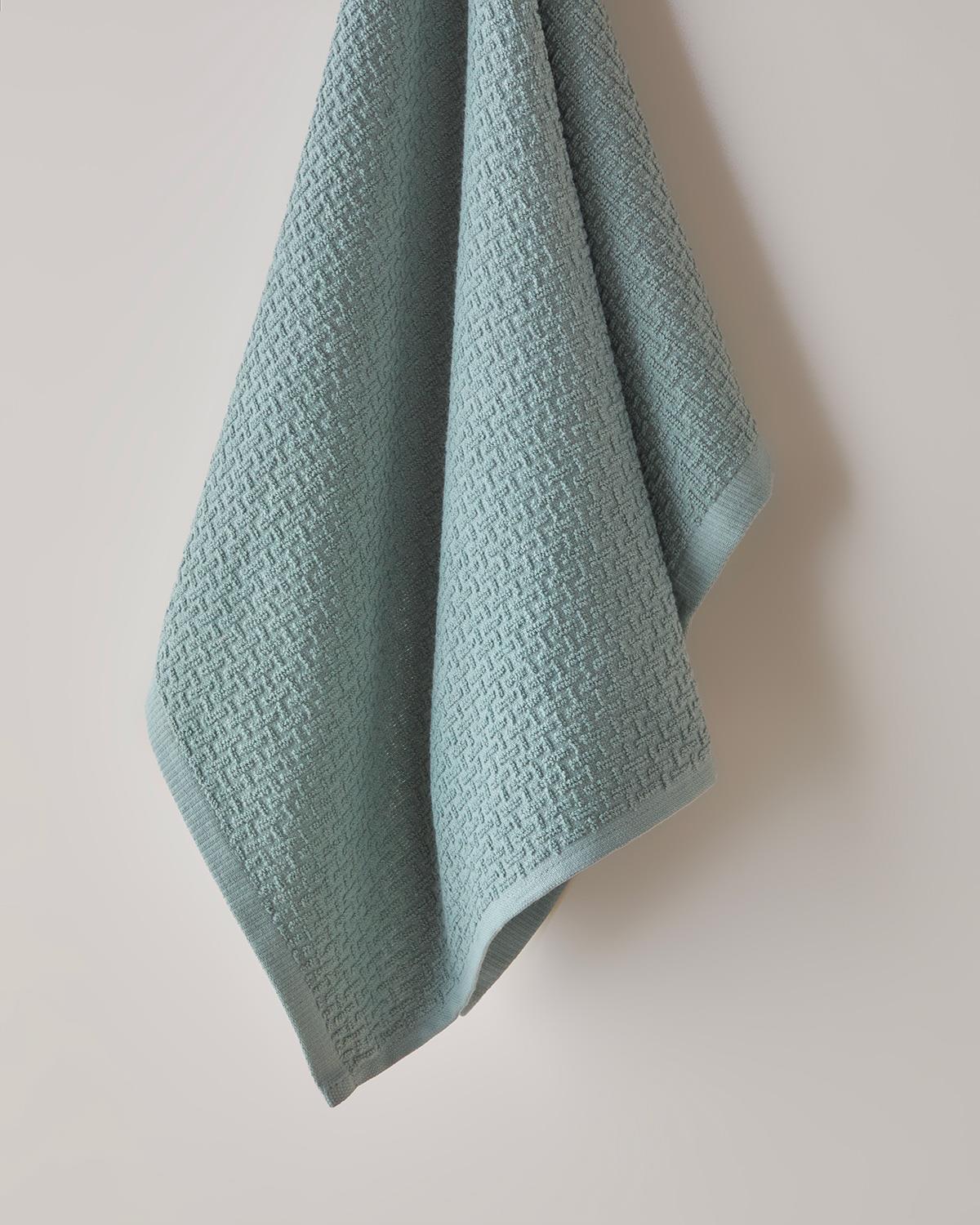 Grid Pamuk Yüz Havlusu 50x70 cm Koyu Yeşil