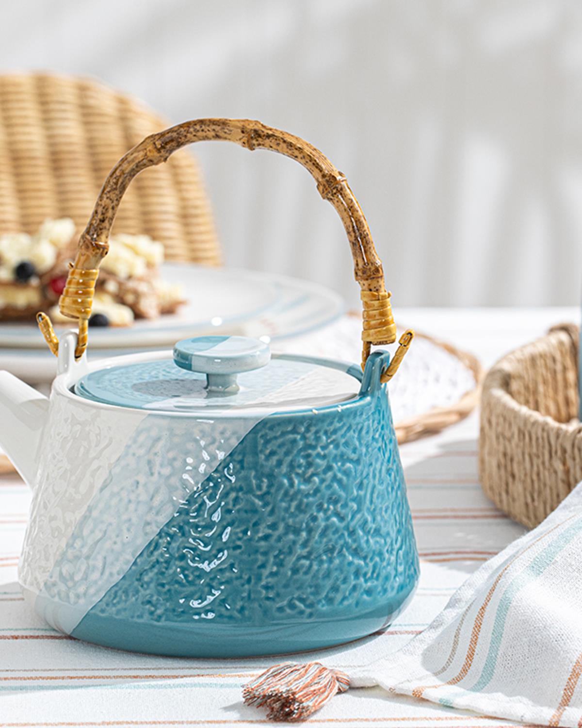 Groen Stoneware Demlik Mavi