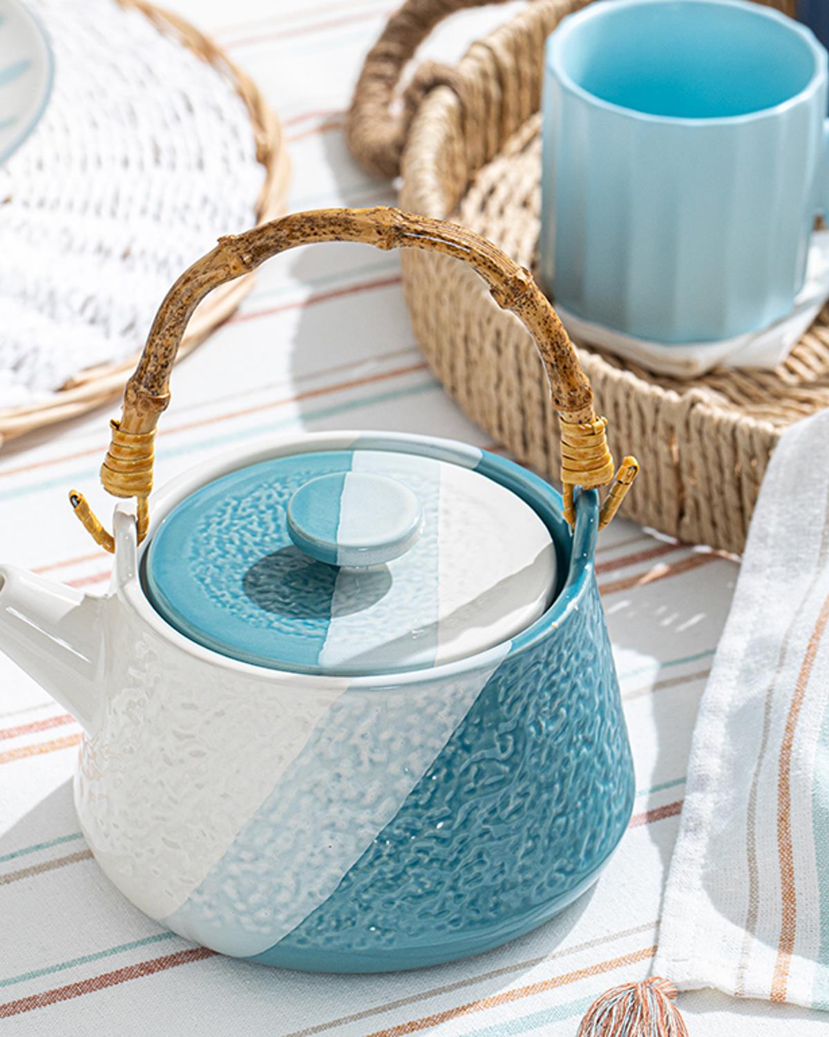 Groen Stoneware Demlik Mavi