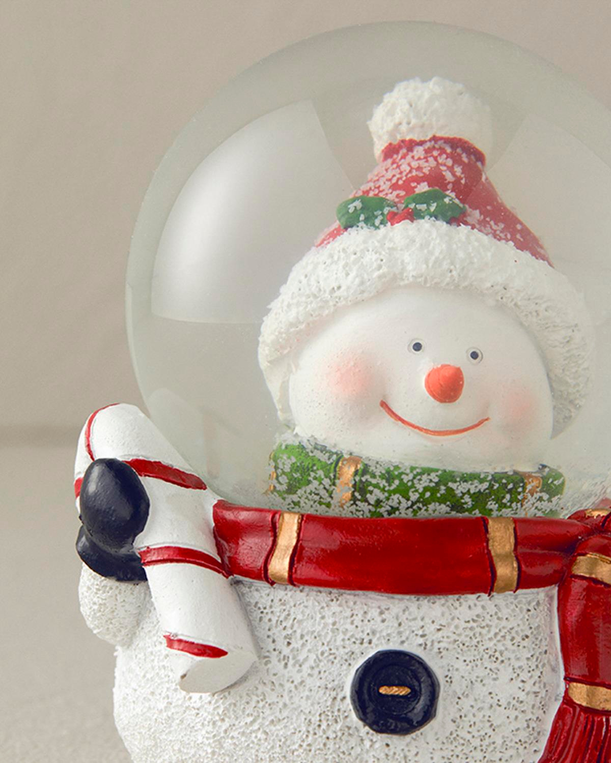 Happy Snowman Kar Küresi Beyaz