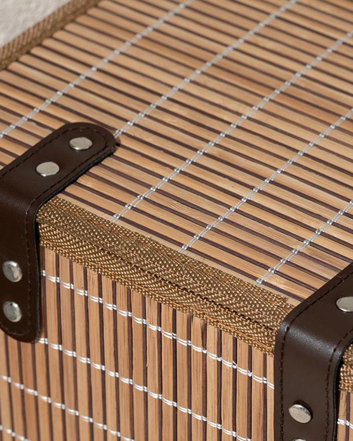 Hardwood Bambu Saklama Kutusu Kahve