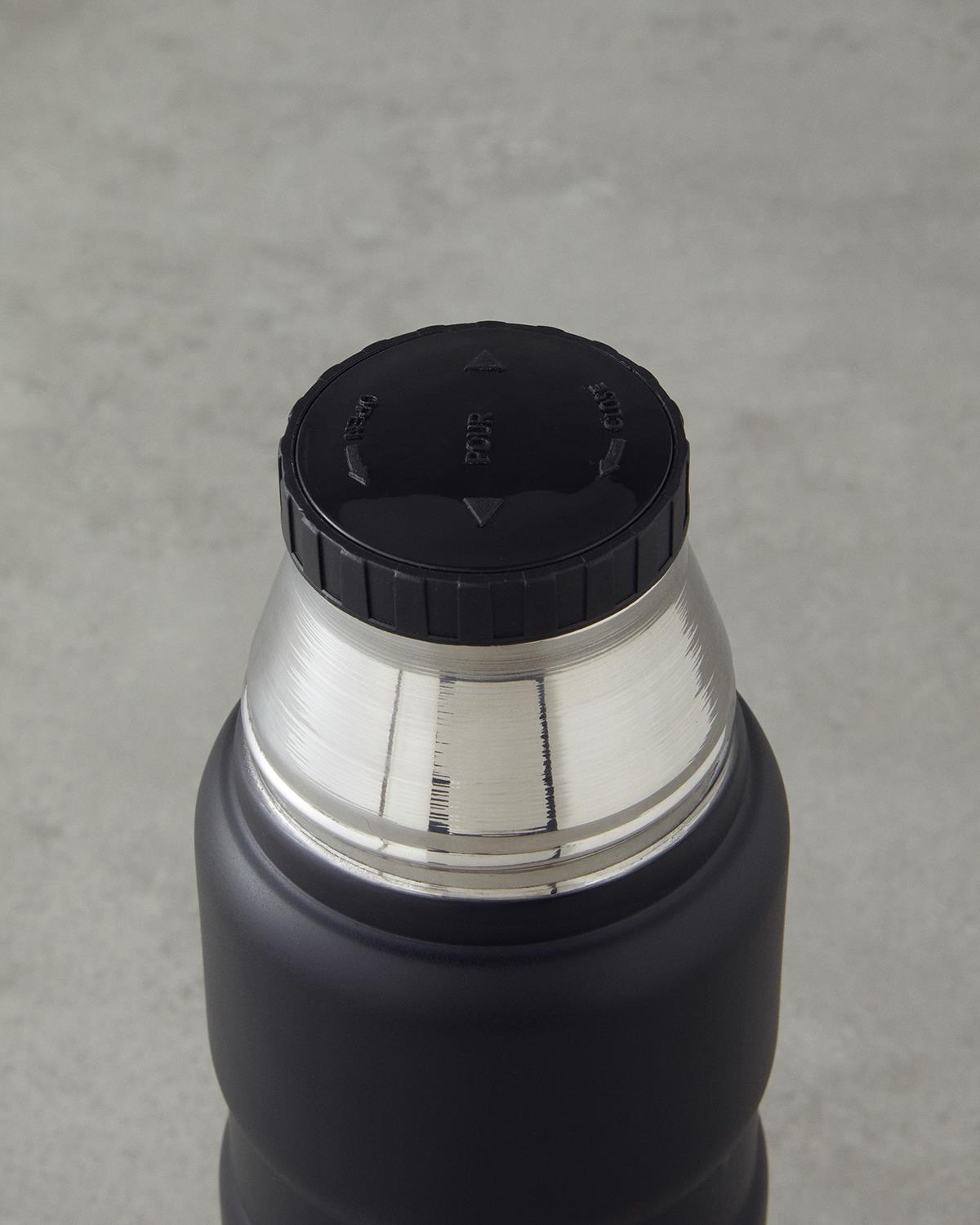 HeatLock Çelik Bardaklı Travel Mug 500 ml Siyah