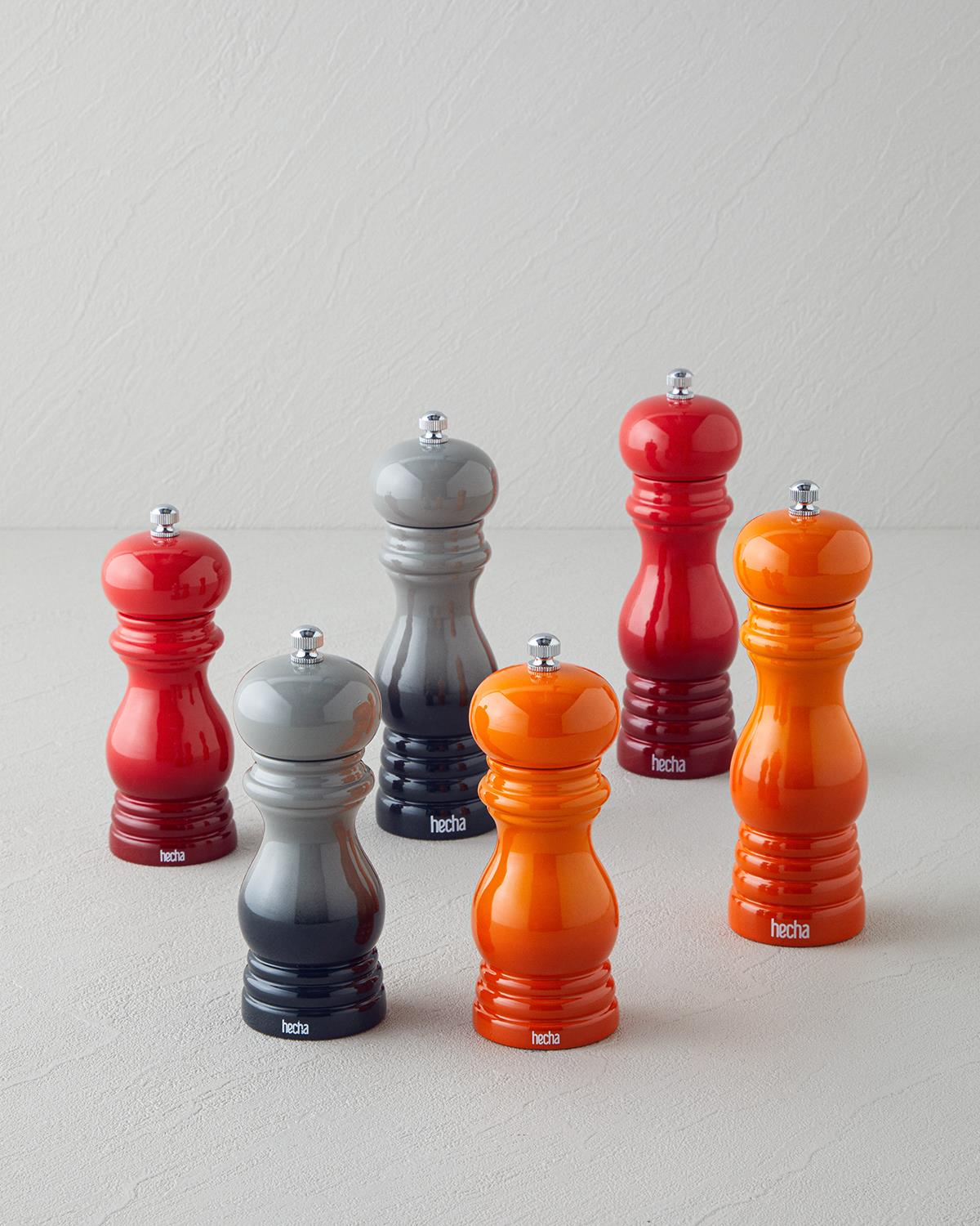 Hecha Meşe Değirmen 13 cm Kırmızı