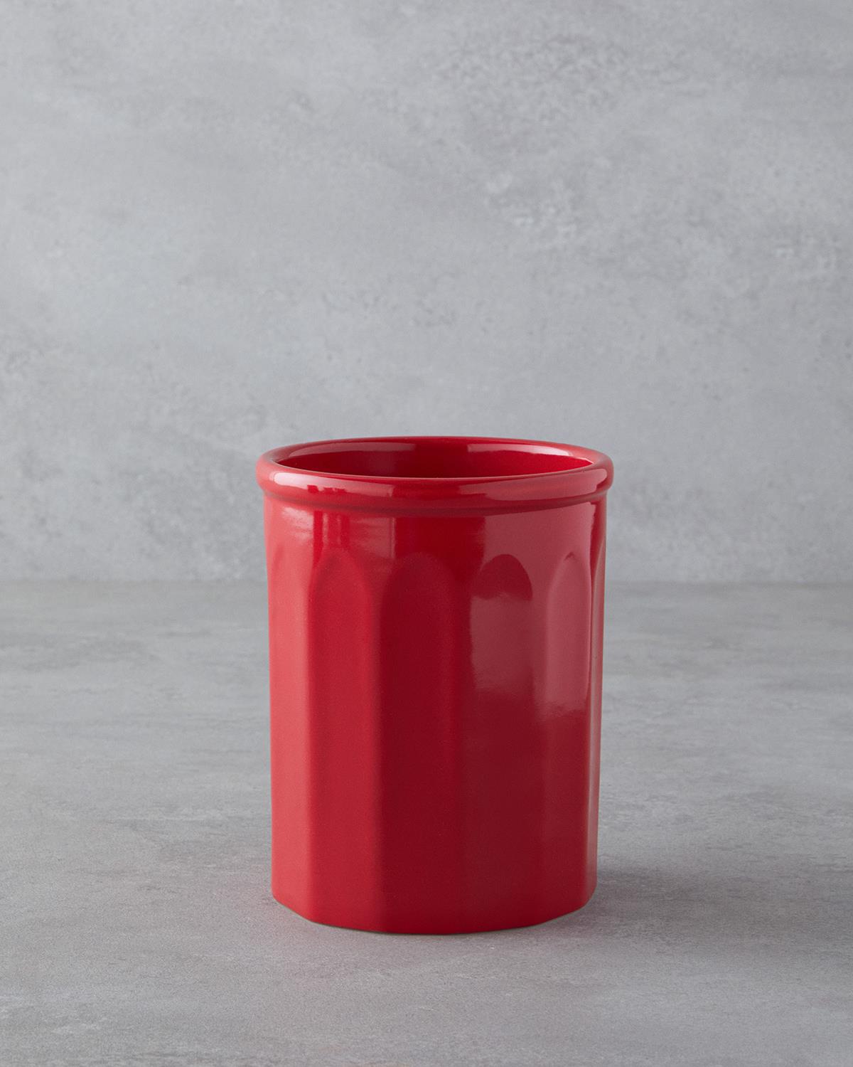 Hecha Seramik Kaşıklık 14 cm Kırmızı