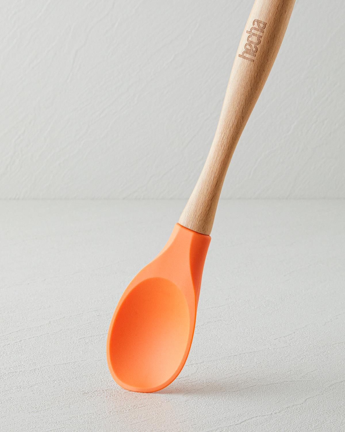 Hecha Silikon 4 Parça Servis Seti 28x32.5x31 cm X 14.5 cm Turuncu