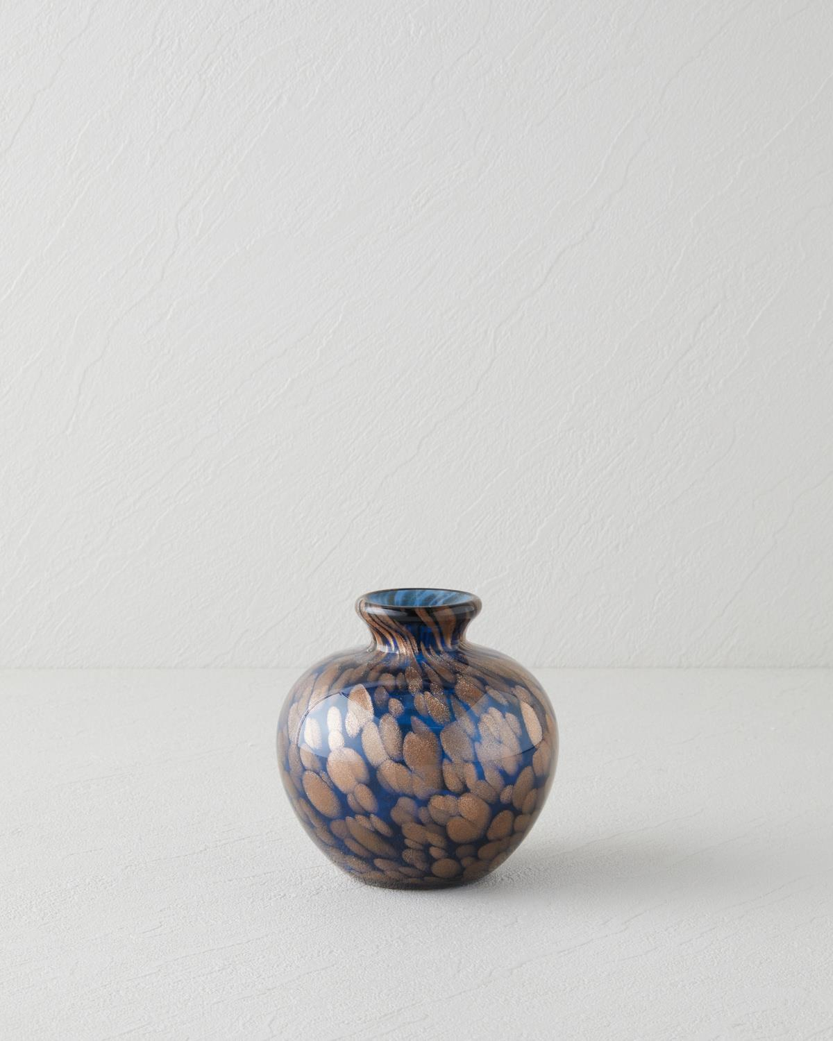 Helena Cam Vazo 10 cm Lacivert