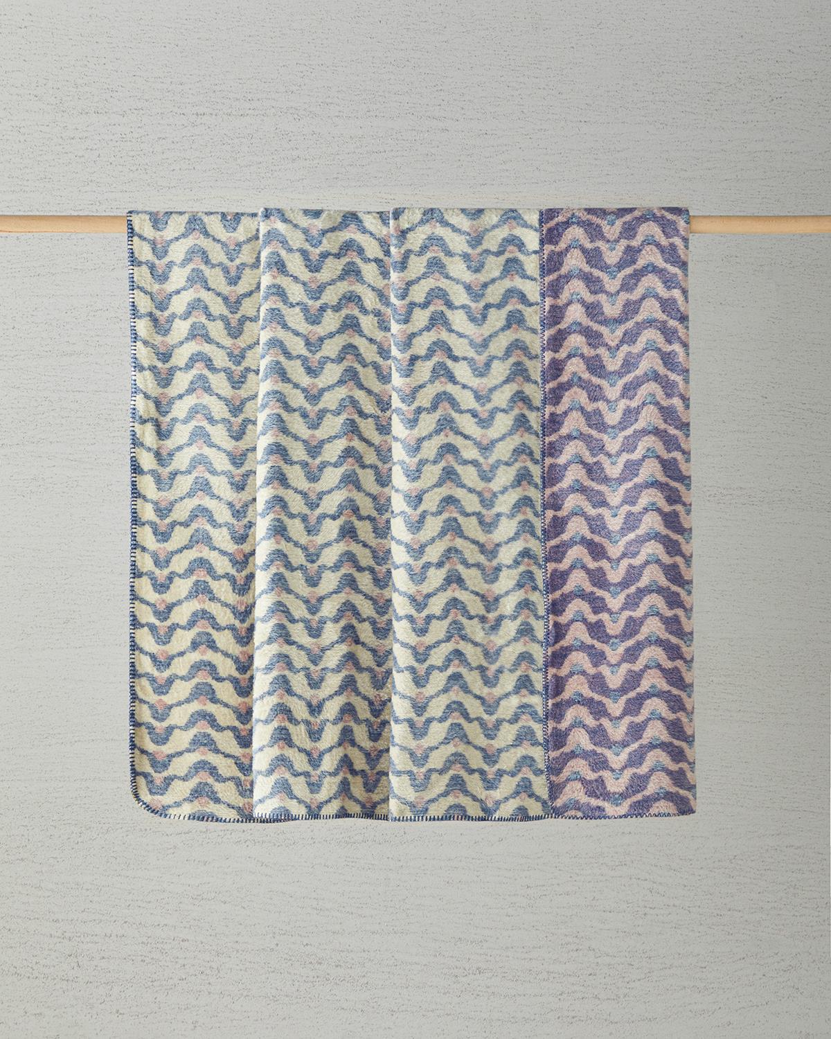 Heritage Akrilik Çift Kişilik Battaniye 200x220 cm Mavi