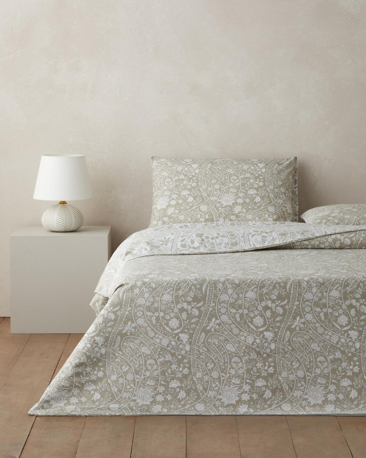 Heritage Grace Kolay Ütülenir Çift Kişilik Nevresim Takımı 200x220 cm Haki