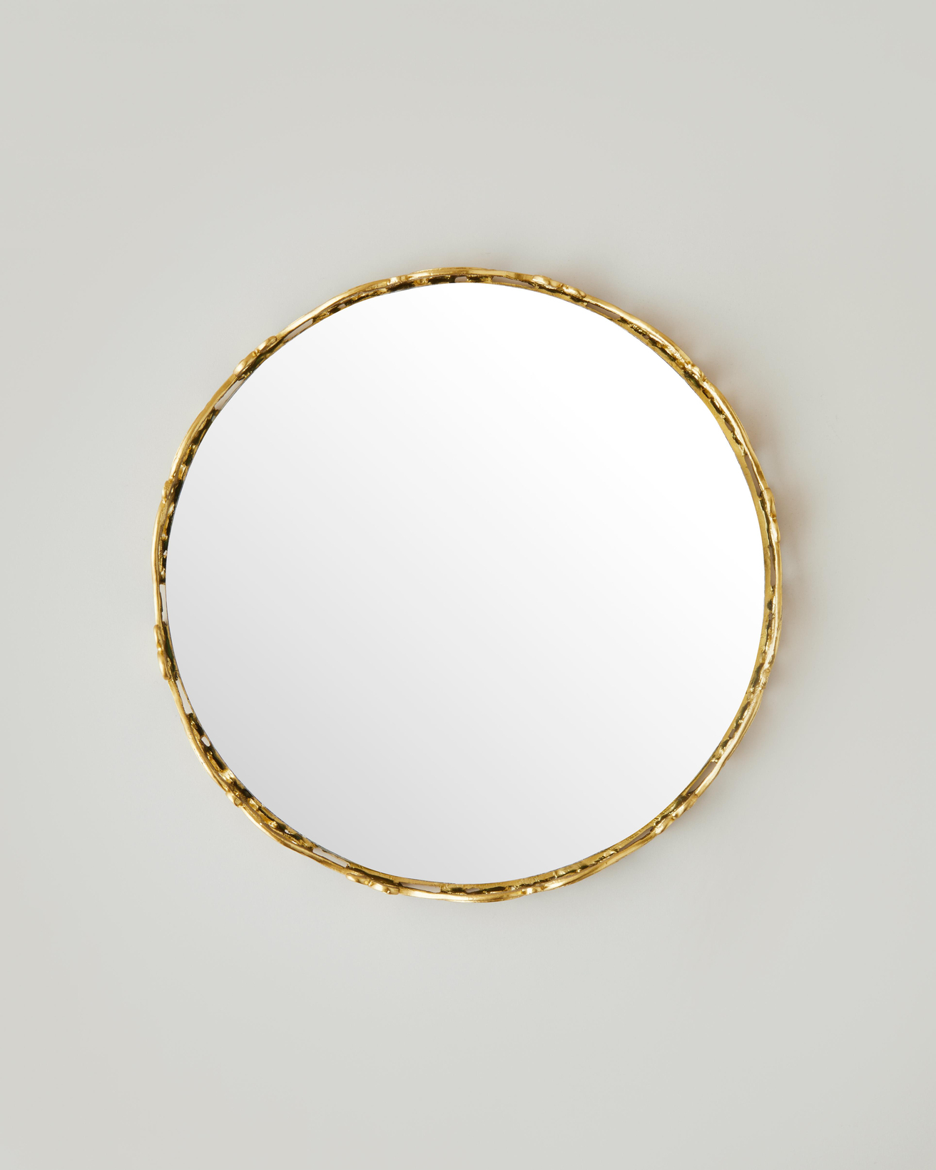 Hira Metal Dekoratif Tepsi 5,5 cm Gold