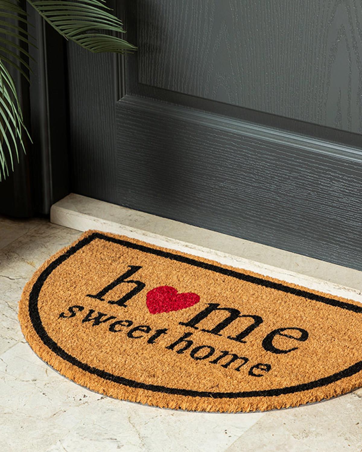 Home Baskılı Kapı Önü Paspası Naturel
