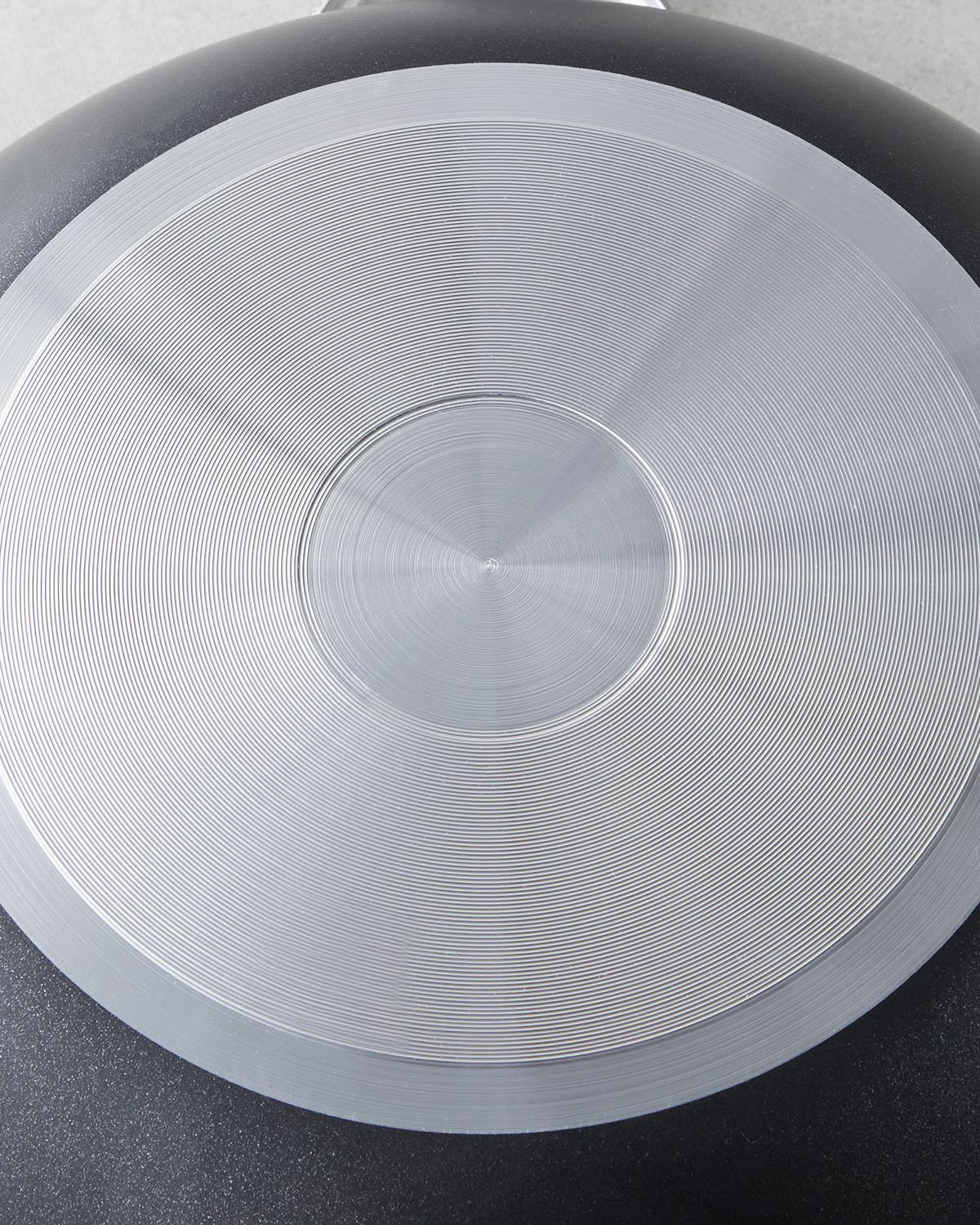 Horeca Alüminyum Wok Tava 24 cm Siyah