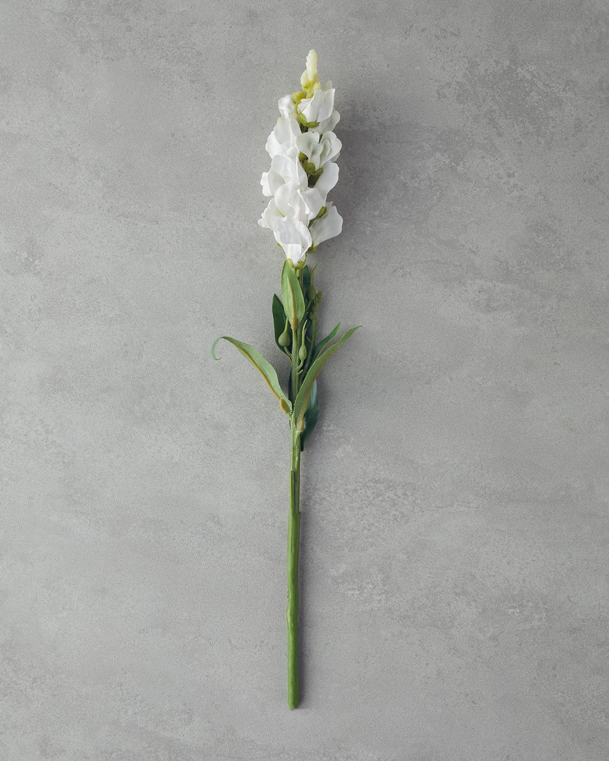 Hornwort Tek Dal Yapay Çiçek Beyaz