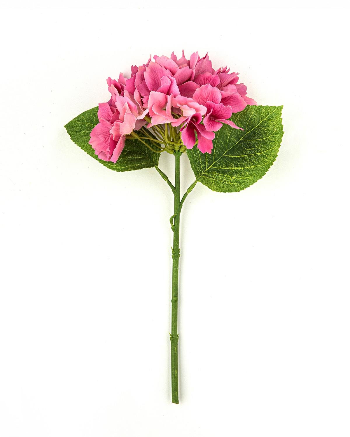 Hortensia Tek Dal Yapay Çiçek Açık Mor