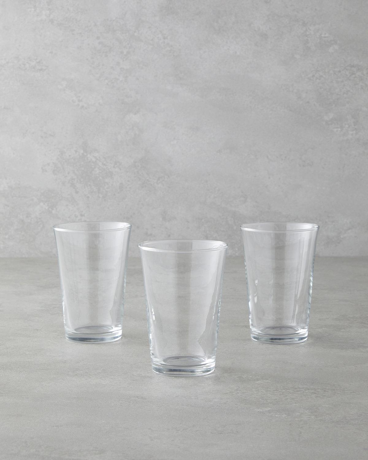 Hues Cam 3'lü Bardak 290 ml Şeffaf