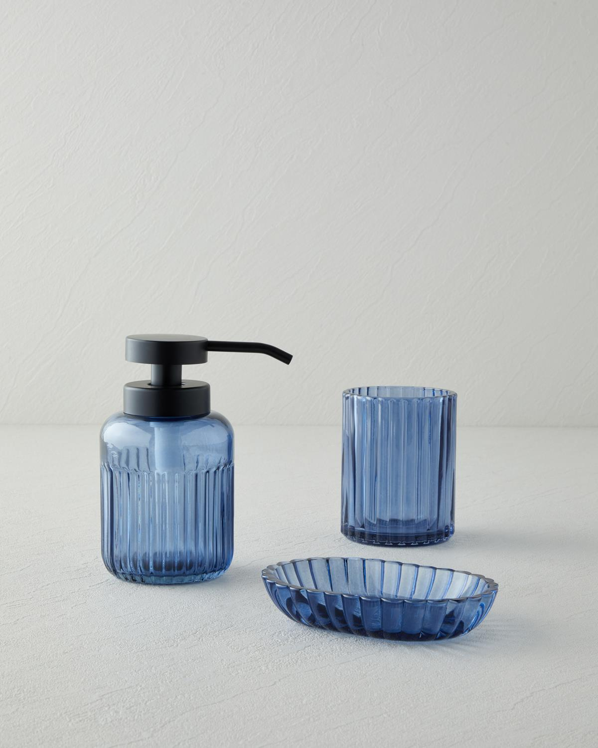 Ilda 3’lü Set Banyo Seti 15 cm Mavi