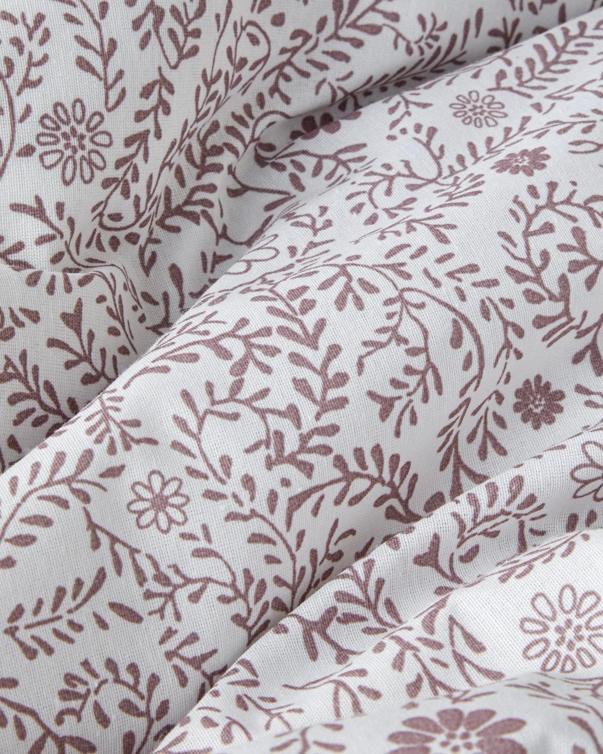 Ivy Blush Kolay Ütülenir Çift Kişilik Nevresim Takımı 200x220 cm Mor