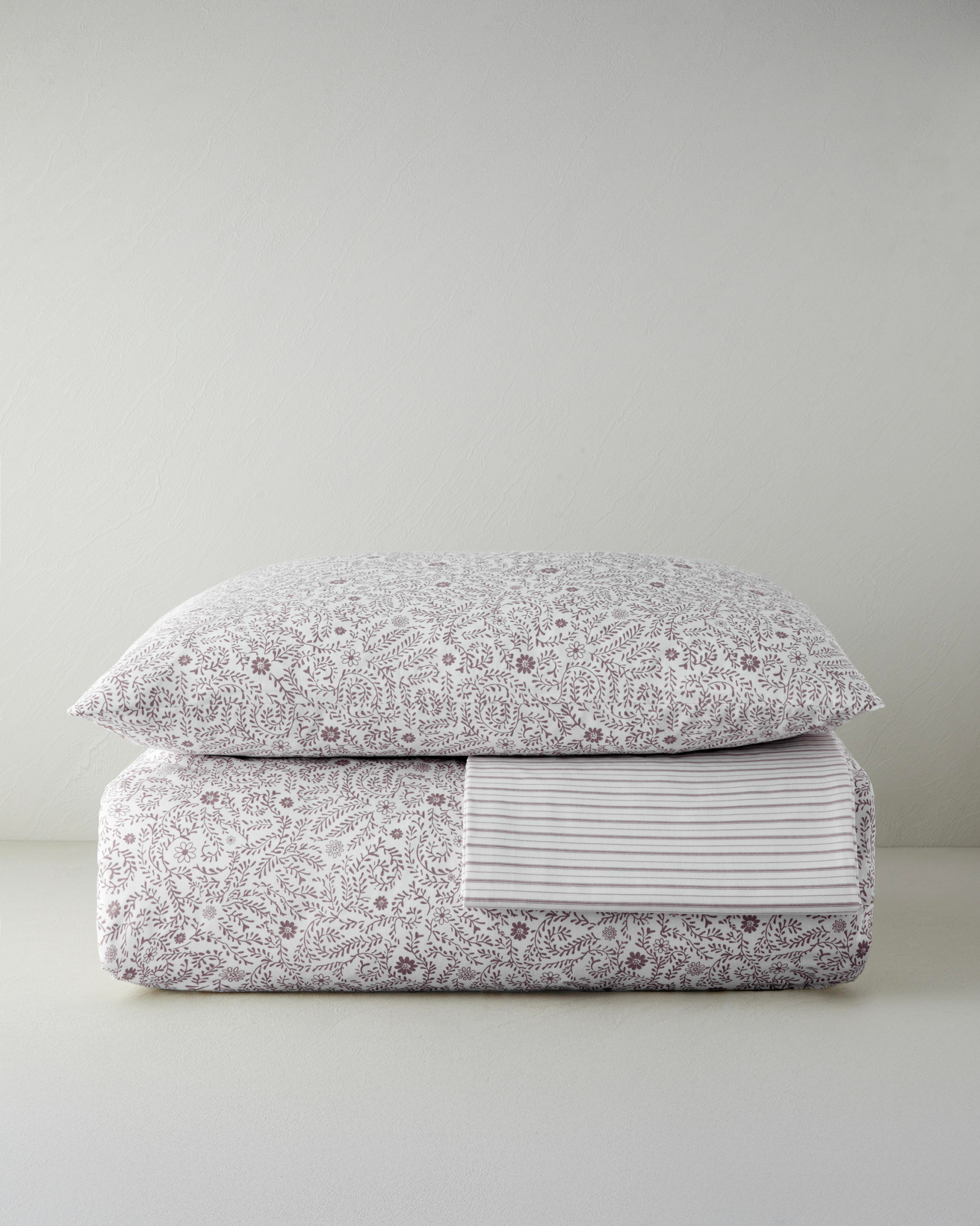 Ivy Blush Kolay Ütülenir Tek Kişilik Nevresim Takımı 160x220 cm Mor