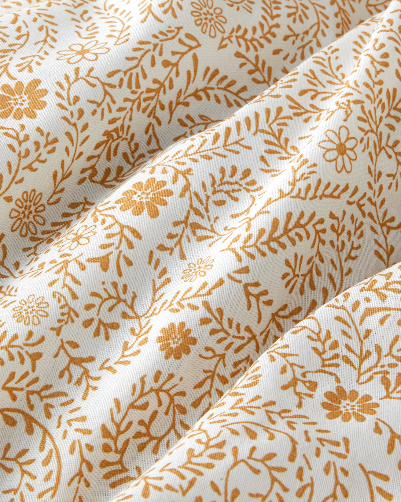 Ivy Blush Kolay Ütülenir Tek Kişilik Nevresim Takımı 160x220 cm Hardal