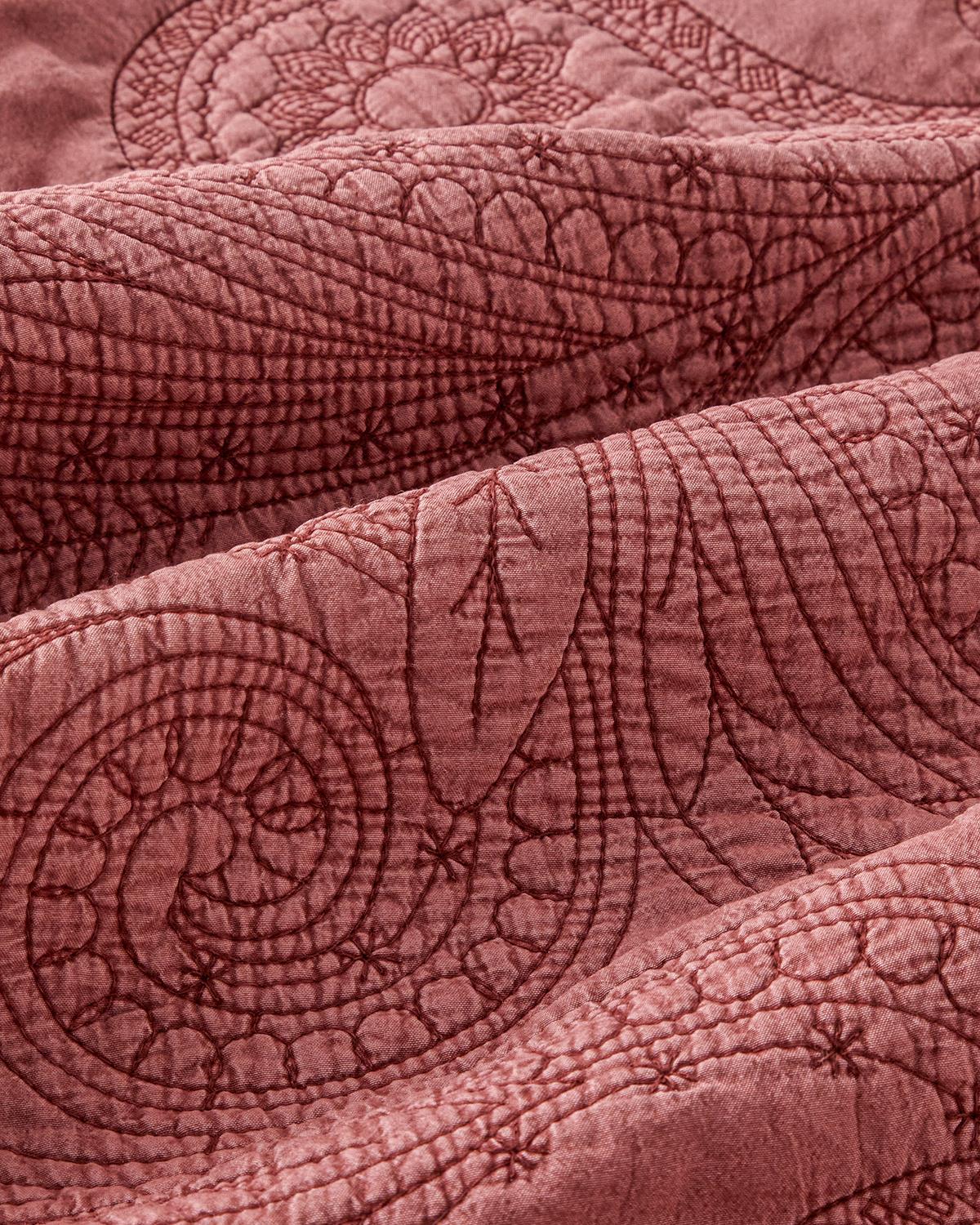 Jardin Belle Çift Kişilik Yatak Örtüsü Takımı 200x220 cm Bordo