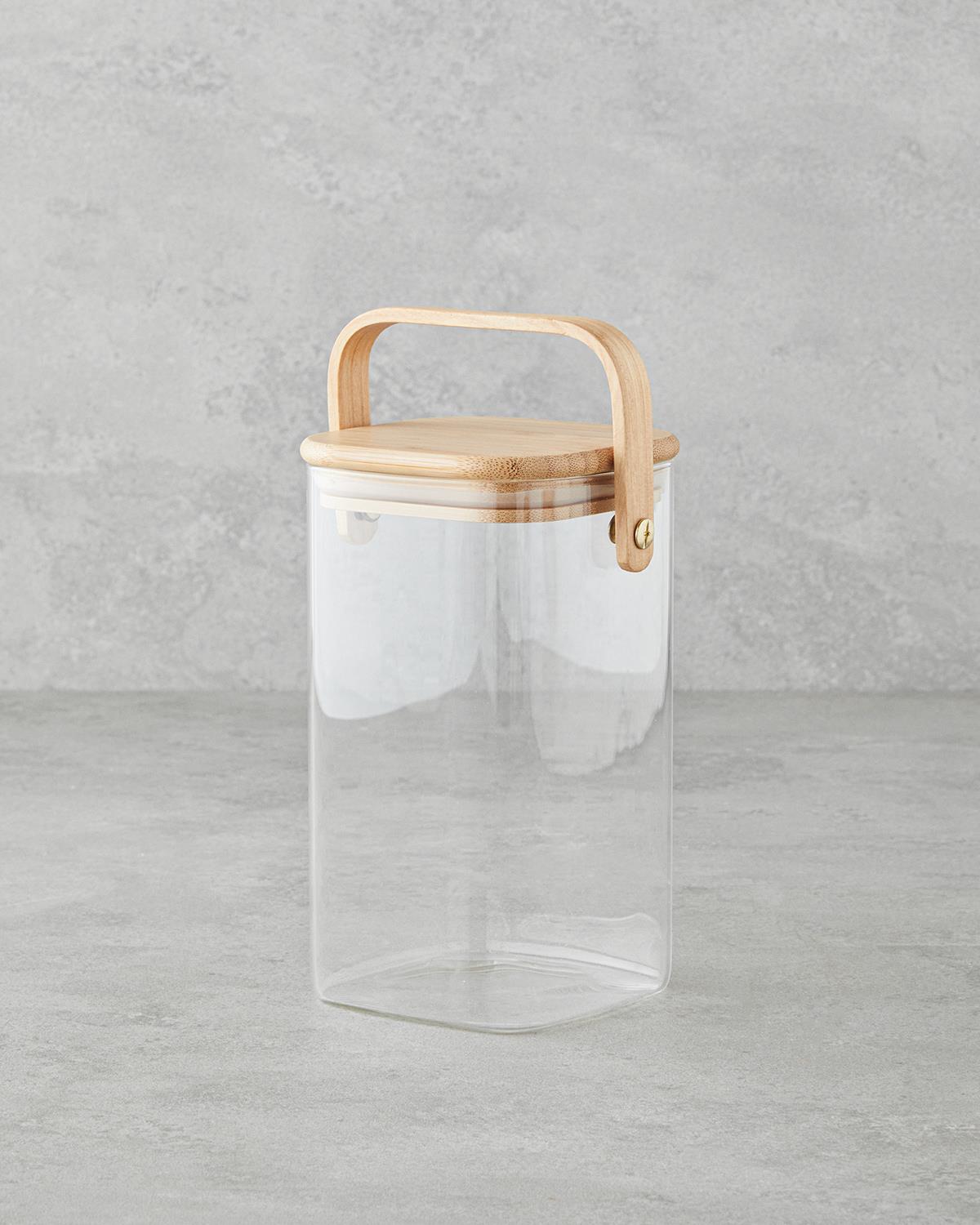Jardin Cam Kulplu Kavanoz 1400 ml Şeffaf