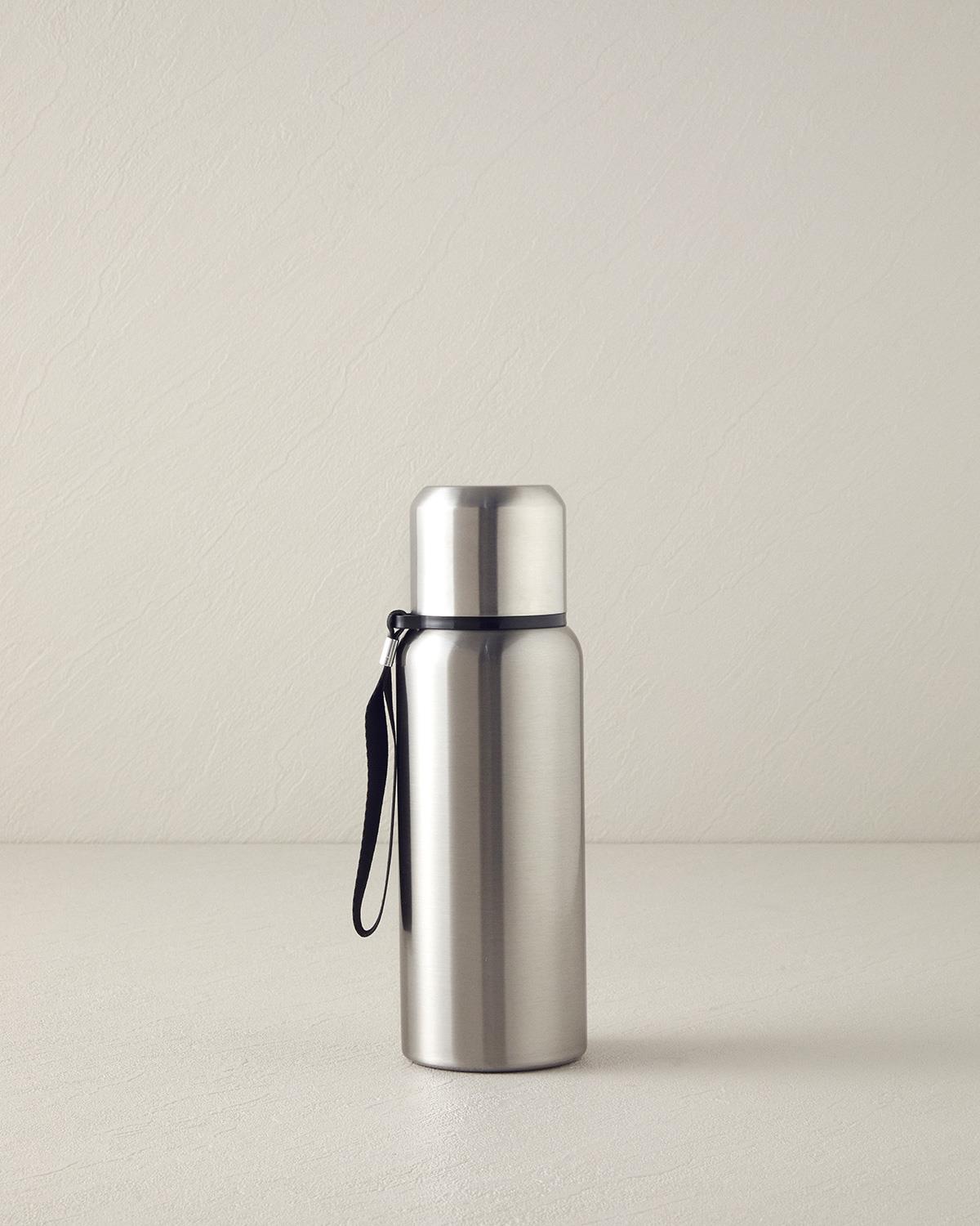 Jenga Paslanmaz Çelik Termos 600 ml Silver