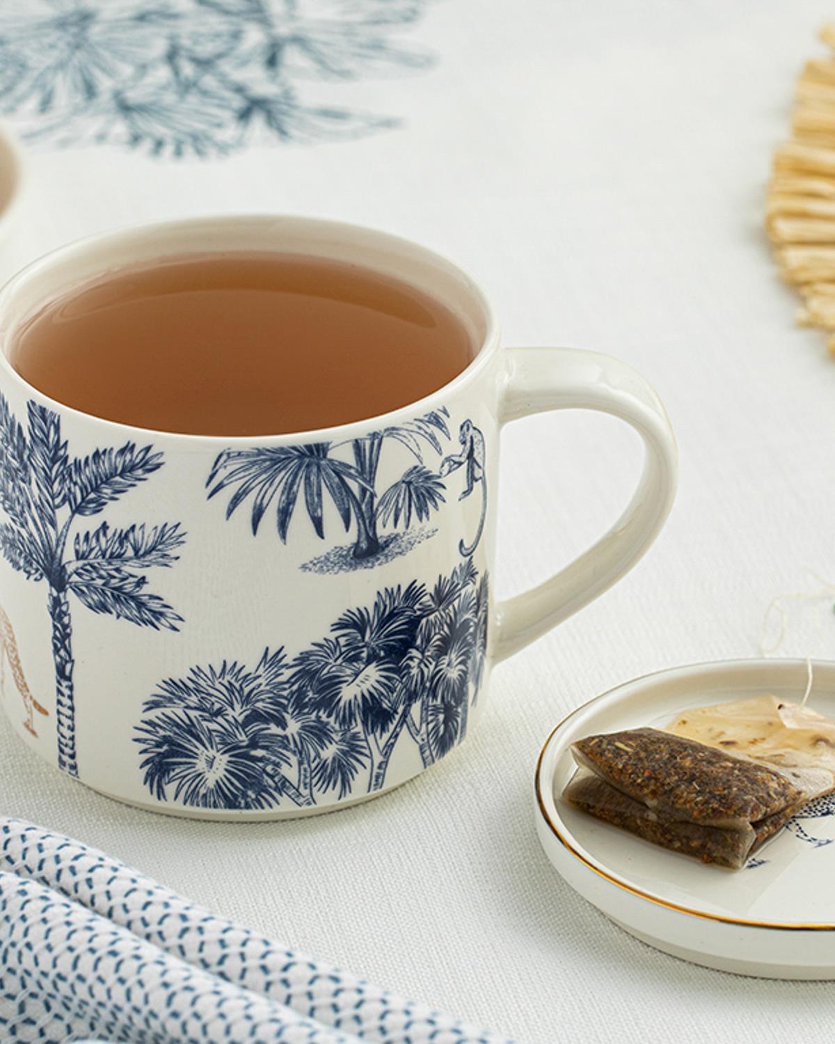 Jungled New Bone China Kupa Mavi