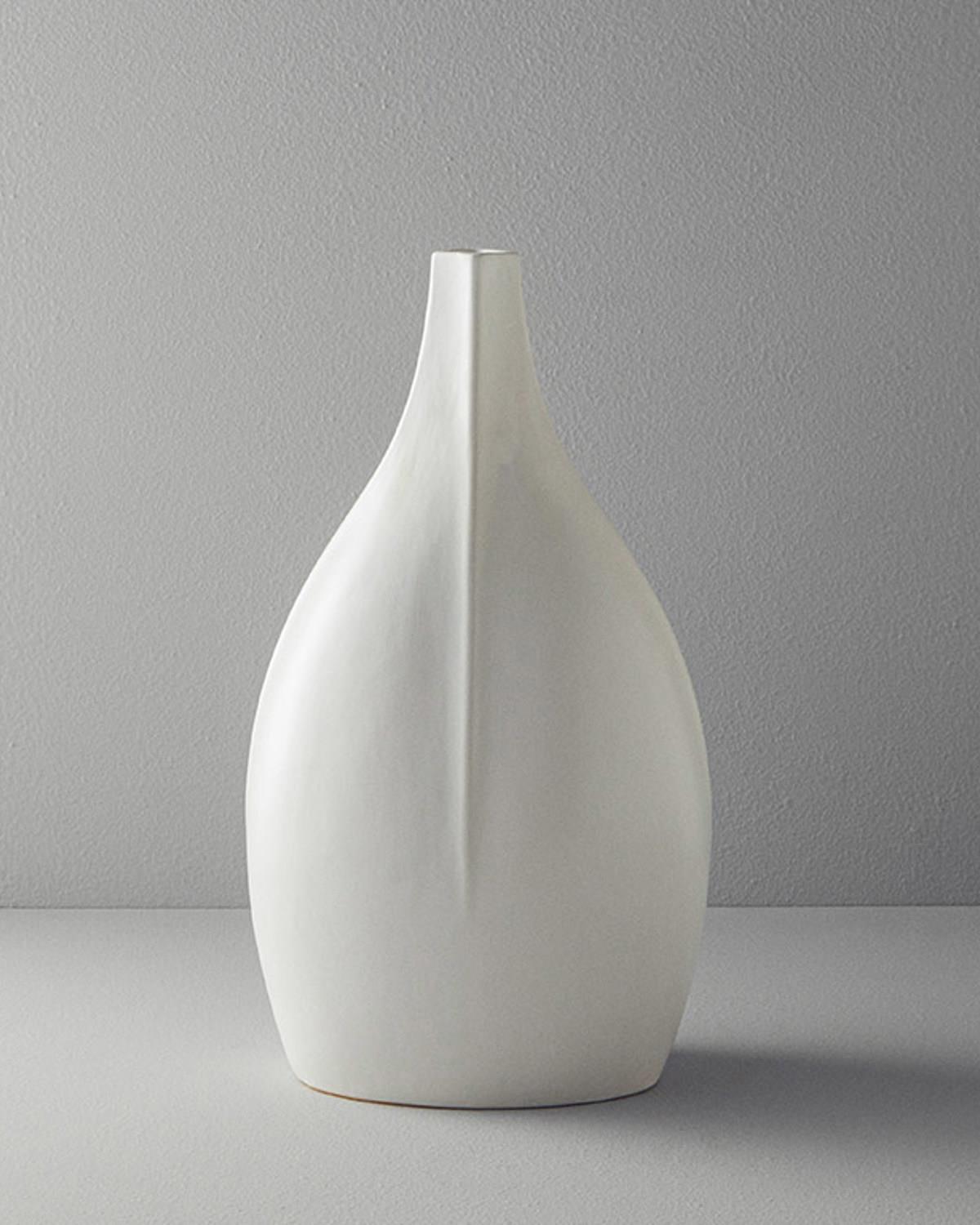 Kelsey Stoneware Vazo Beyaz