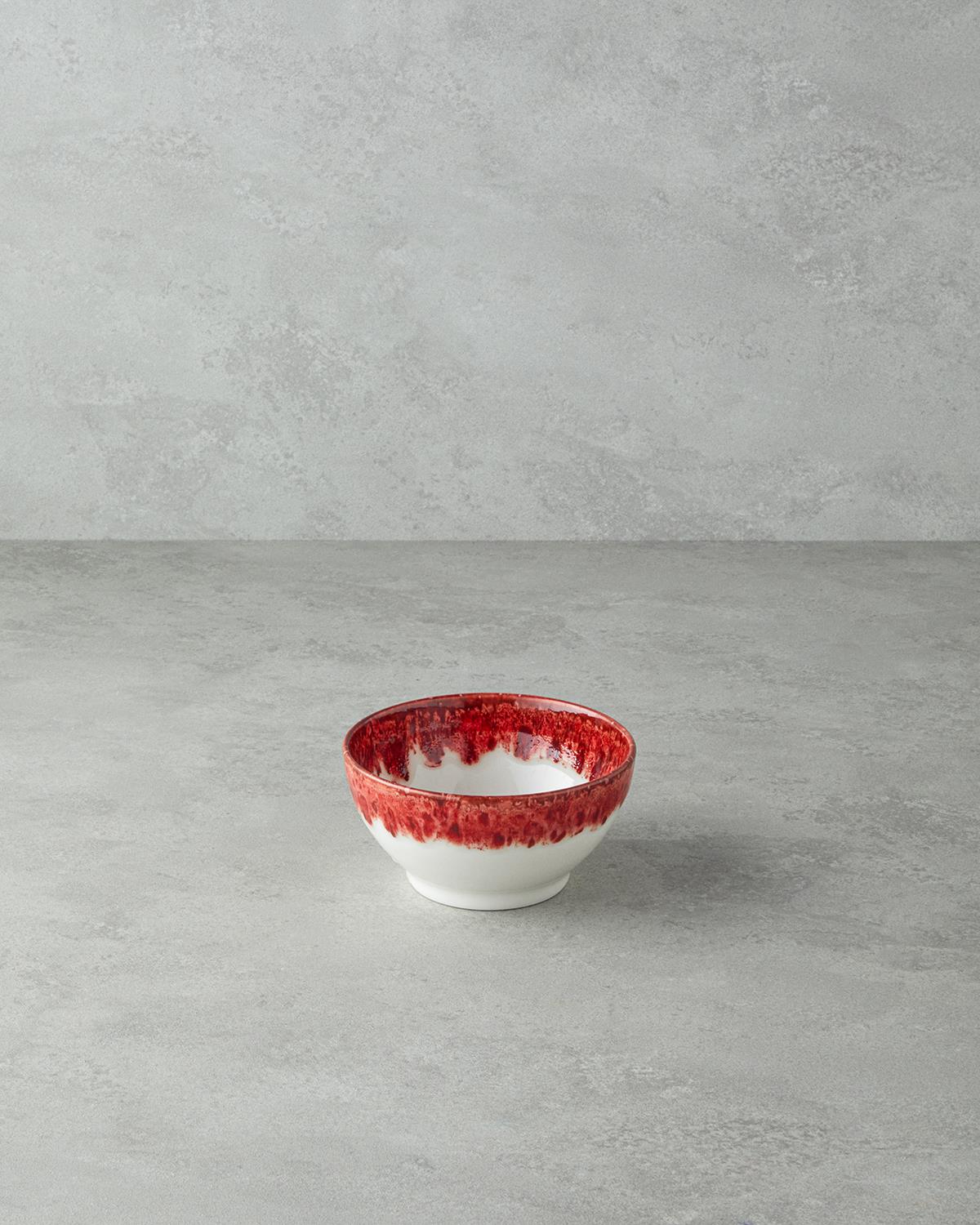 Larry Porselen Kase 19 cm Kırmızı