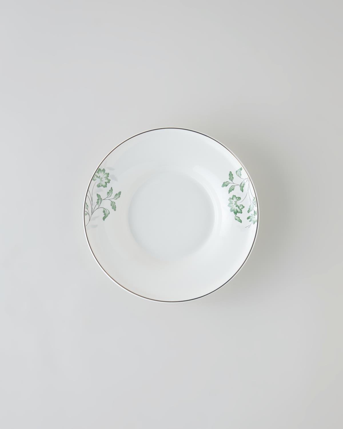 Layla Bone Porselen Yemek Takımı 24 Parça 6 Kişilik Yeşil