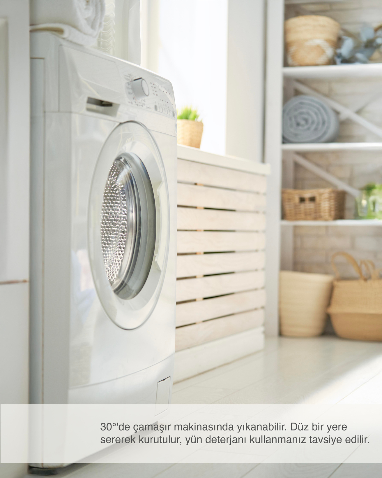 Layna Yün Yastık 50x70 cm Krem