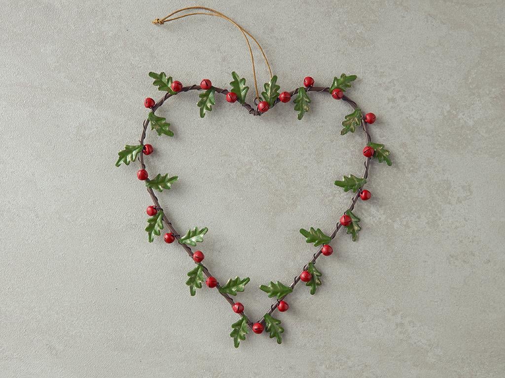 Leaf And Berry Metal Askılı Aksesuar Kırmızı