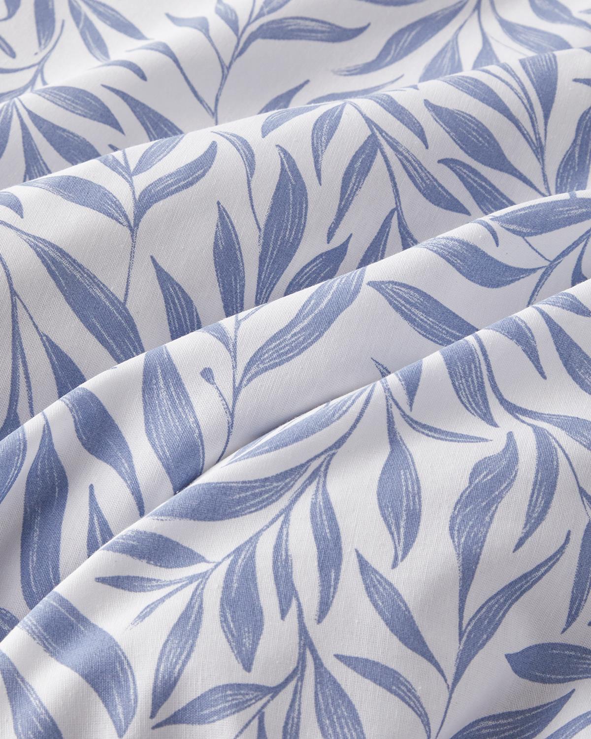 Leaf Dream Kolay Ütülenir Tek Kişilik Nevresim Takımı 160x220 cm Mavi